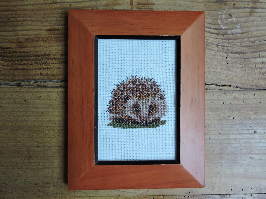 Hedgehog cross stitch