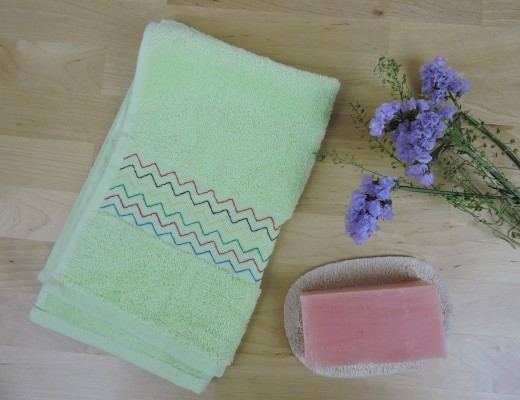 embroidered hand towel
